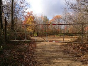 Access to the valley of trails closed off due to fracking operations