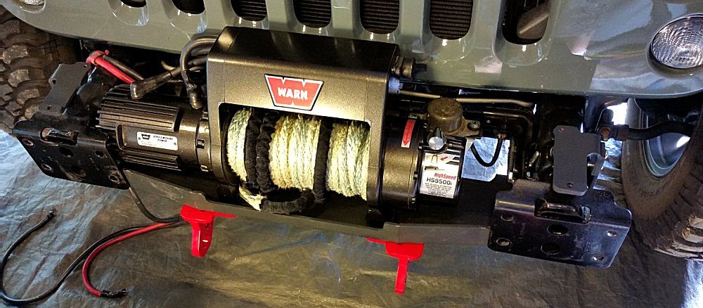 Warn 9500i Winch Installation on Maximus-3 Winch Mount