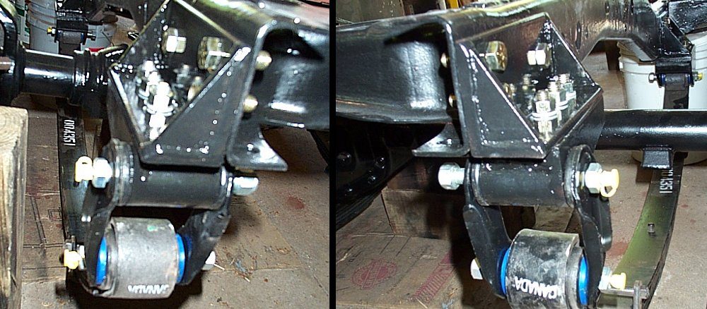 Jeep CJ-7 Axle Swap Custom Front Spring Hangers